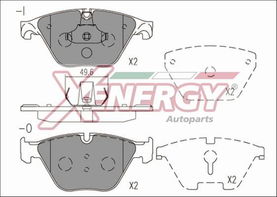 AP XENERGY X41232 - Гальмівні колодки, дискові гальма avtolavka.club