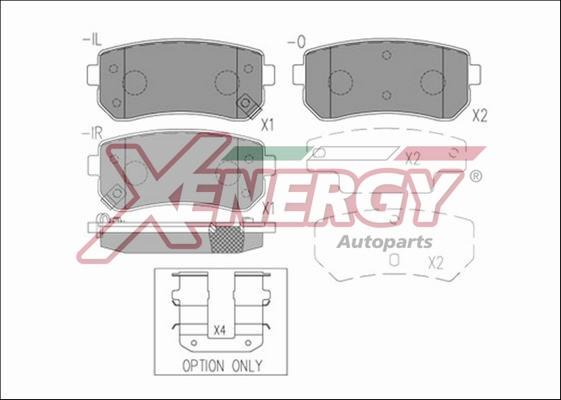 AP XENERGY X41274 - Гальмівні колодки, дискові гальма avtolavka.club