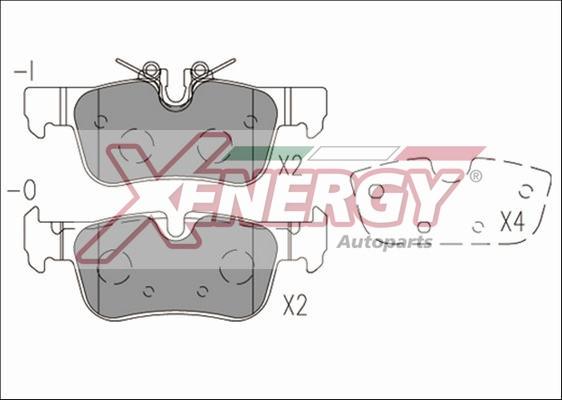 AP XENERGY X41275 - Гальмівні колодки, дискові гальма avtolavka.club