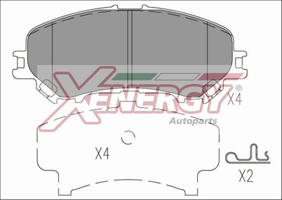 AP XENERGY X41276 - Гальмівні колодки, дискові гальма avtolavka.club