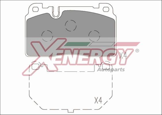 AP XENERGY X41271 - Гальмівні колодки, дискові гальма avtolavka.club