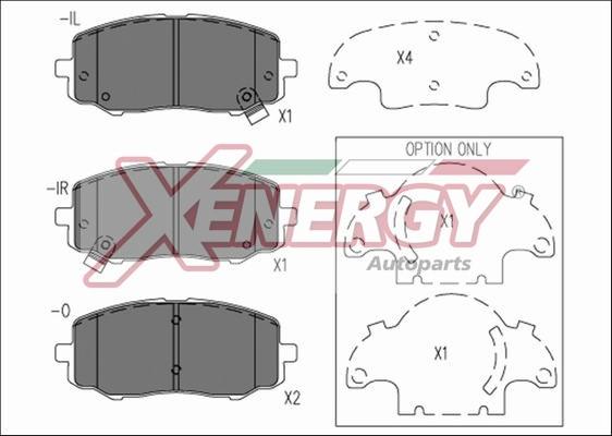 AP XENERGY X41273 - Гальмівні колодки, дискові гальма avtolavka.club