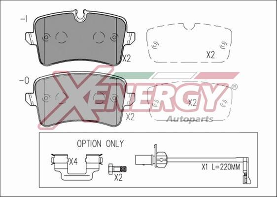 AP XENERGY X41272 - Гальмівні колодки, дискові гальма avtolavka.club