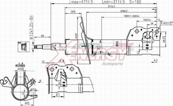 AP XENERGY X439334 - Амортизатор avtolavka.club