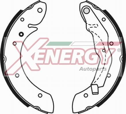 AP XENERGY X50312 - Комплект гальм, барабанний механізм avtolavka.club