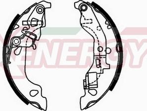 AP XENERGY X50259 - Комплект гальм, барабанний механізм avtolavka.club