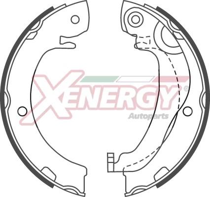 AP XENERGY X50725 - Комплект гальм, ручник, парковка avtolavka.club