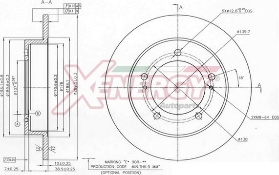 AP XENERGY X601533 - Гальмівний диск avtolavka.club