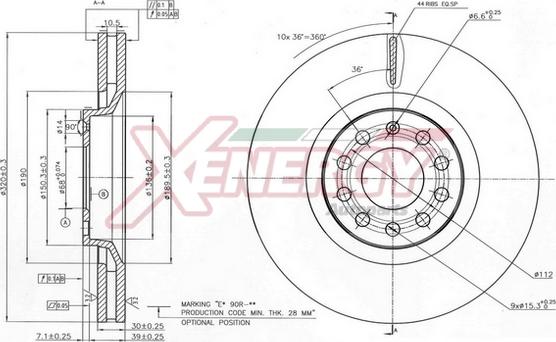 AP XENERGY X602899 - Гальмівний диск avtolavka.club