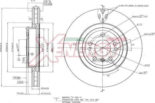 AP XENERGY X602819 - Гальмівний диск avtolavka.club