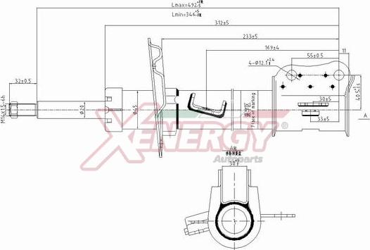 AP XENERGY X0079333 - Амортизатор avtolavka.club