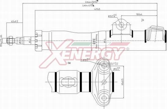 AP XENERGY X017334 - Амортизатор avtolavka.club