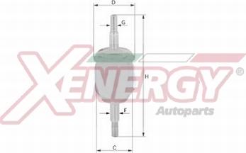 AP XENERGY X1501500 - Паливний фільтр avtolavka.club