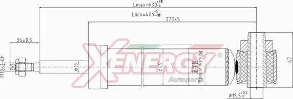 AP XENERGY X806344 - Амортизатор avtolavka.club