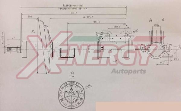 AP XENERGY X8004334 - Амортизатор avtolavka.club