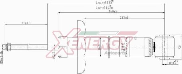 AP XENERGY X801443 - Амортизатор avtolavka.club