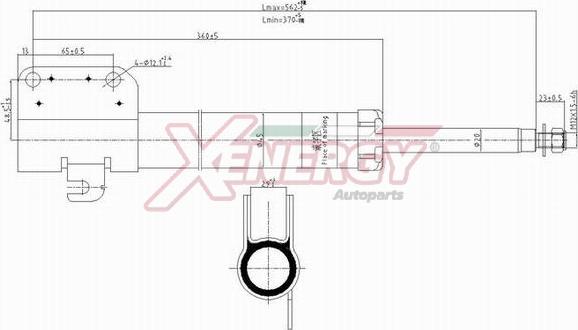 AP XENERGY X801332 - Амортизатор avtolavka.club