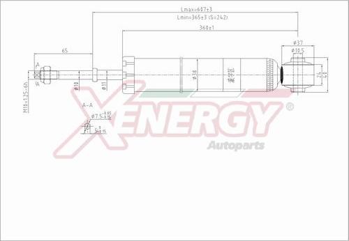 AP XENERGY X808343 - Амортизатор avtolavka.club