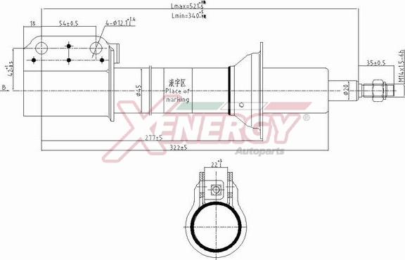 AP XENERGY X808333 - Амортизатор avtolavka.club