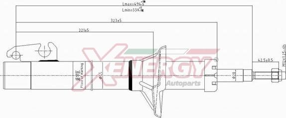 AP XENERGY X802633 - Амортизатор avtolavka.club