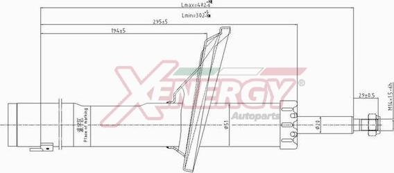 AP XENERGY X828633 - Амортизатор avtolavka.club