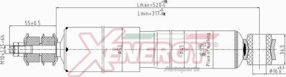 AP XENERGY X310344 - Амортизатор avtolavka.club