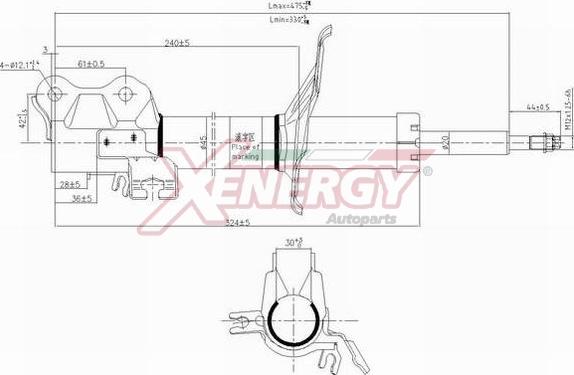 AP XENERGY X310333 - Амортизатор avtolavka.club