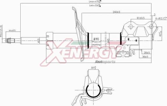 AP XENERGY X311333 - Амортизатор avtolavka.club