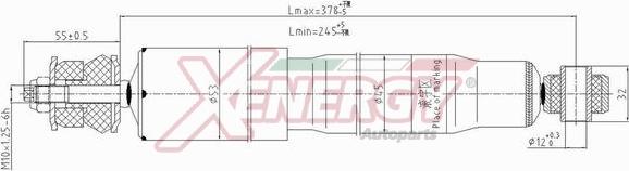 AP XENERGY X298344 - Амортизатор avtolavka.club