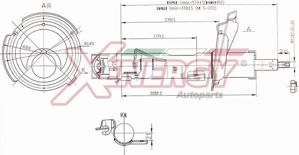 AP XENERGY X736339 - Амортизатор avtolavka.club