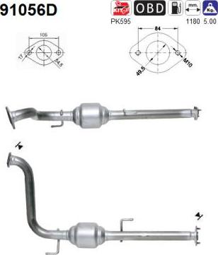 AS 91056D - Каталізатор avtolavka.club
