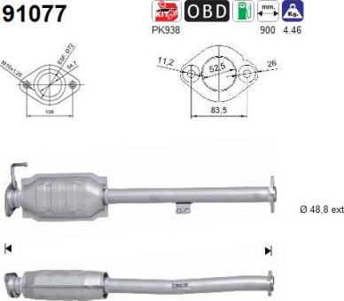 AS 91077 - Каталізатор avtolavka.club