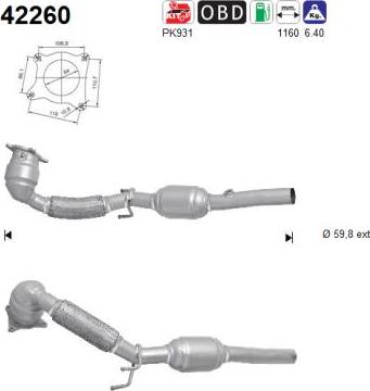 AS 42260 - Каталізатор avtolavka.club