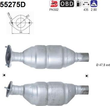 AS 55275D - Каталізатор avtolavka.club