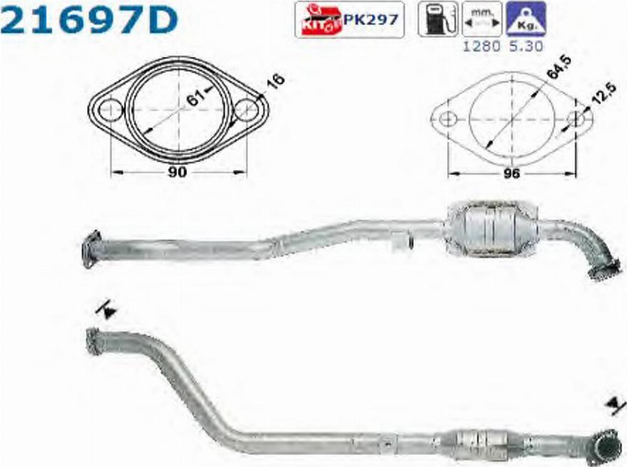 AS 21697D - Каталізатор avtolavka.club