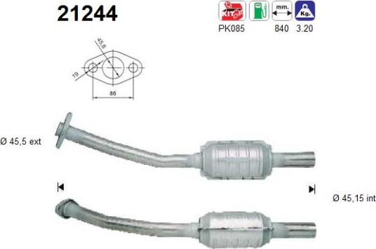 AS 21244 - Каталізатор avtolavka.club