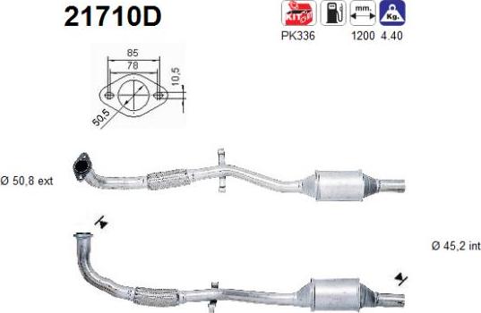 AS 21710D - Каталізатор avtolavka.club