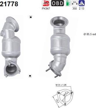 AS 21778 - Каталізатор avtolavka.club