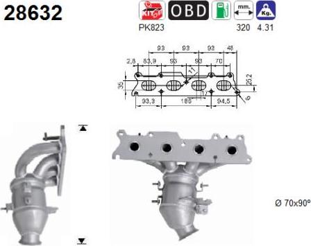 AS 28632 - Каталізатор avtolavka.club