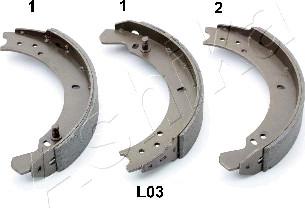 Ashika 55-0L-L03 - Комплект гальм, барабанний механізм avtolavka.club