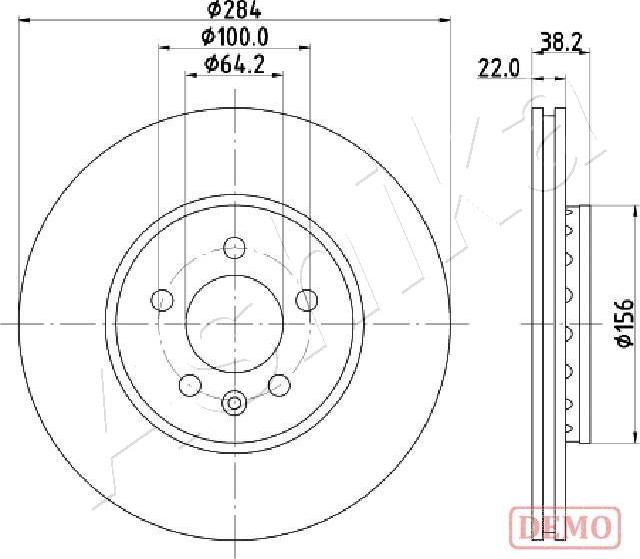 Ashika 60-04-442C - Гальмівний диск avtolavka.club