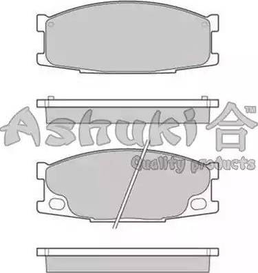 Ashuki 1080-5405 - Гальмівні колодки, дискові гальма avtolavka.club