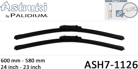 Ashuki ASH7-1126 - Щітка склоочисника avtolavka.club