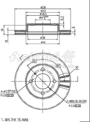 Ashuki C650-10 - Гальмівний диск avtolavka.club