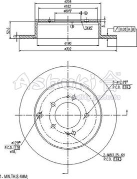 Ashuki C652-40 - Гальмівний диск avtolavka.club