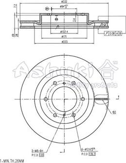 Ashuki C652-35 - Гальмівний диск avtolavka.club