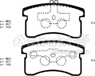 Ashuki D091-05 - Гальмівні колодки, дискові гальма avtolavka.club