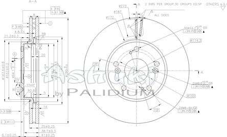 Ashuki H039-65 - Гальмівний диск avtolavka.club