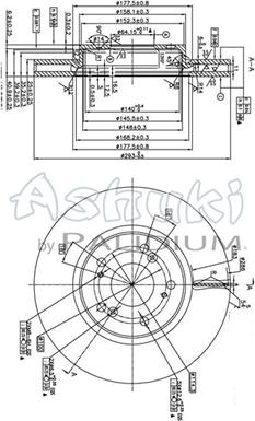 Ashuki H039-82 - Гальмівний диск avtolavka.club