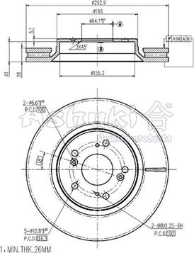 Ashuki H037-78 - Гальмівний диск avtolavka.club